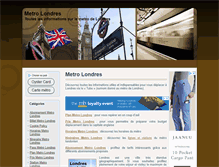 Tablet Screenshot of metro-londres.com